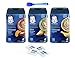 Gerber Baby Cereal Probiotic Oatmeal & Banana, Rice Banana Apple and Oatmeal Peach Apple Baby Cereal Canisters, 8oz. with bonus of 4 Purell Hand Sanitizing Wipes and Baby Spoon