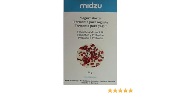 Fermento para yogur Midzu 25g x 3 embalajes - 75g: Amazon.es: Hogar