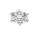 Fashion Brooch Pin Crystal Rhinestone Snowflake Theme