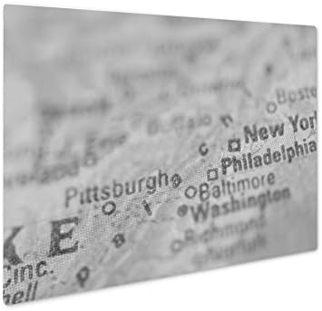 Ashley Giclee Globe, Wall Art Photo Print On Metal Panel, Black &amp; White, 8x10, Floating Frame, AG5645626