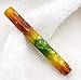 Lanxivi Wanwu Fountain Pen Fude Bent Nib and Glass Dip Pen Rainbow Illusion Celluloid Autumn Leaf Pocket Pen Calligraphy Set