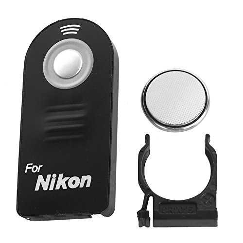 WAAO Ultra Slim Wireless IR Remote Control Replacement ML-L3 for Nikon DSLR SLR Cameras Camcorders