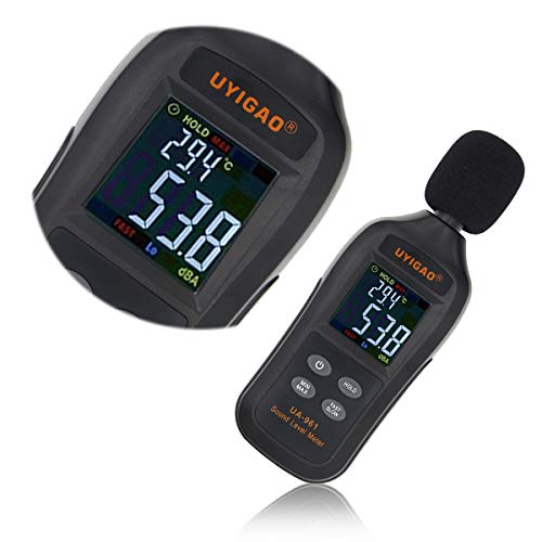 Sound Level Meter Digital Audio Decibel Meter Noise Level Meter Sound Monitor dB Meter Noise Tester Measuring 35 to 135 dBA MAX Data Hold with Color LCD Display - Thumbnail 3