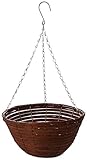 Gardman R338 Brown Rattan Hanging Basket, 14