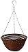 Gardman R338 Brown Rattan Hanging Basket, 14