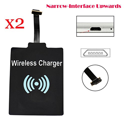 2PCS Universal QI Wireless Charging Receiver Charger Module For Micro USB Cell Phone (Micro-USB Receiver Charger)
