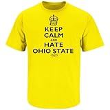 Michigan Football Fans. Keep Calm and Hate Ohio State Maize T-Shirt (S-5X)