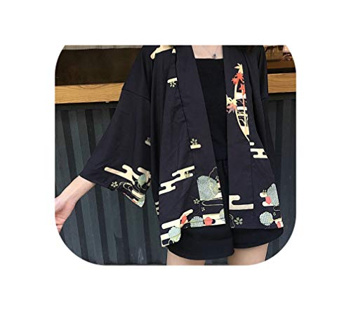 Kimonos Woman Japanese Kimono Cardigan Cosplay Shirt Blouse Women Japanese,1,One Size
