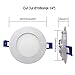 JULLISON LED Recessed Low Profile Slim Panel Light with Junction Box, Air Tight, 4 inch, 9W, 550 Lumens, 5000K Daylight White, CRI80+, Dimmable, cETLus - Listed - 4 Packs