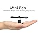 USB Phone Fan, Dtryou Fashion Portable 2 in1 Micro USB Fan with Two Leaves for iPhone 7 6/6S & 7 Plus/6s Plus & iPhone SE, iPad Air , Mobile Power , Android Amartphones (Black)