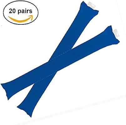Lot De 100 Bâtons Gonflables FUN FAN LINE - Pour Matchs, Fêtes Et événements - 50 Paires Orange - Bruyants Et Réutilisables