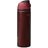 Owala FreeSip Insulated Stainless Steel Water Bottle with Straw, BPA-Free Sports Water Bottle, Great for Travel, 24 Oz, Black Cherry