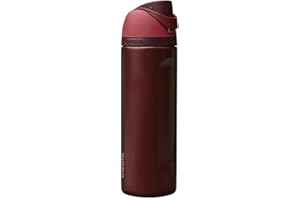 Owala FreeSip Insulated Stainless Steel Water Bottle with Straw, BPA-Free Sports Water Bottle, Great for Travel, 24 Oz, Black