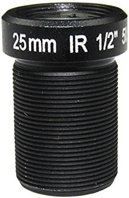 HD 5.0Megapixel 25mm IR CCTV Lens 1/2" For HD IP AHD CCTV Camera Lens F2.4 M12 Mount Fixed Iris Long Viewing Distance Upto 50m