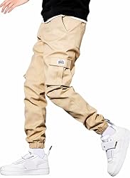 JMIERR Casual Cargo Pants for Men Stretch Elastic