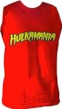 Hulk Hogan Hulkamania Sleeveless Red T-shirt Tee