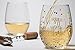 14K Gold Leaf Happy Birthday Colored Party Dots 19oz Stemless Wine Glass by Fine Occasion