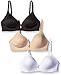 Barely There Women's Invisible Look Wirefree Bra (Pack of 3)