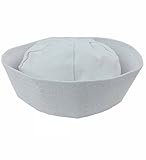 White Sailor Hat- Made of Cotton Costume Accessory- Funny Party Hats®