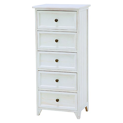 大人可愛い家具 フレンチアンティーク調 4段 4段 ホワイト チェスト 完成品 4段 B07clyd6w9 チェストタンス 激安超安値