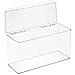 mDesign Plastic Makeup Cosmetic Beauty Storage Organizer Box Containers with Hinged Lid for Vanity Drawers - Holds Lipstick, Lip Gloss, Brushes, Jewelry, and Accessories - Lumiere Collection - Clear