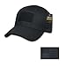 RAPDOM Genuine Tactical Constructed Ball Operator Cap Black Caps with Free Patch (Black, USA Flag Black Patch)