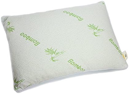 Serapis Shredded Latex Pillow with Bamboo Fiber Cover, Natural Healthy and Comfortable, Standard Size 17" x 25"