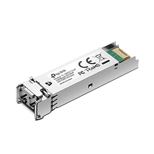 TP-Link TL-SM311LM Gigabit Multimode SFP Modul, LC-Schnittstelle, Bis 550 m Reichweite, Kompatibel mit Cisco, Meraki, Ubiquiti, Mikrotik