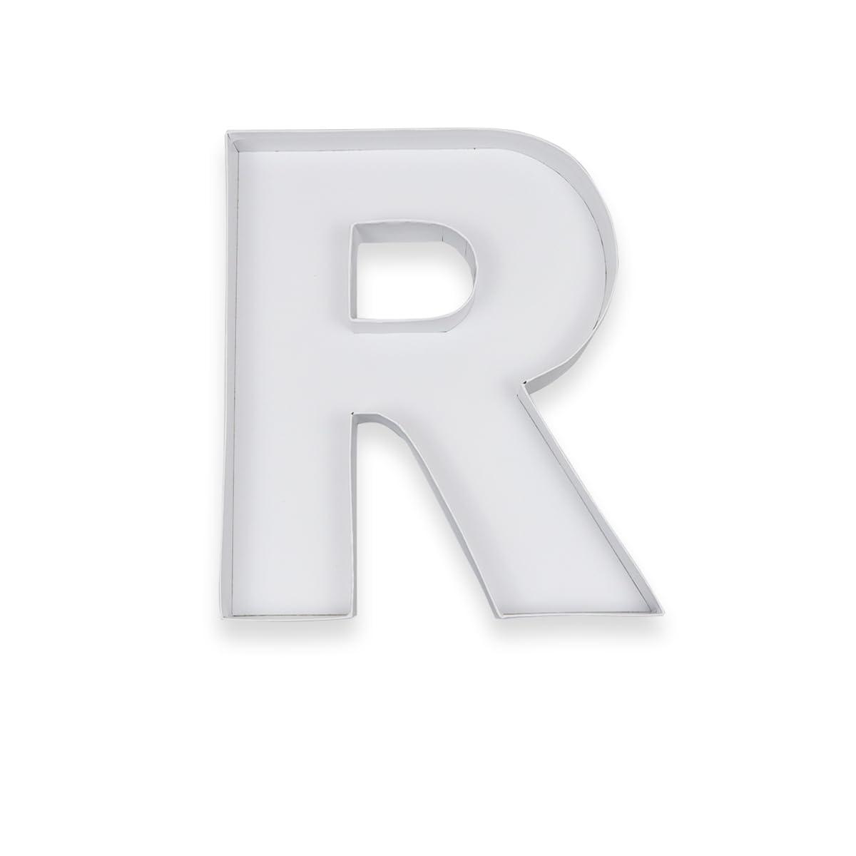 Photo 1 of 14" Cardboard Letter Charcuterie Tray Birthday Anniversares Parties Celebration Supplies Fillable Paper Mache Chocolate Candy Cupcakes (White, R)