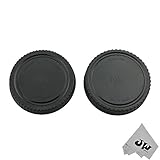 JW L-R8 Front Body Cap Rear Lens Cap for Samsung NX10 NX300 NX2000 NX1000 NX1100 NX200 NX Mount Digital Cameras + JW emall Micro Fiber Cleaning Cloth