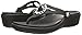 crocs Women's Sanrah Studded Circle WDG Flip Flop, Black/Black, 8 B(M) US