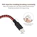 Akaho iPhone Cable,Lightning Cable Certified 3Pack 3FT Nylon Braided Cord to USB Charging Charger for iPhone 7/7 Plus/6S/6S Plus,SE/5S/5,iPad,iPod Nano 7 (Black+Red,3FT)