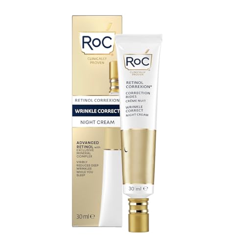 RoC - RetinolCorrexion Wrinkle Correct Nachtcreme - Anti-Falten und Aging - Mit Retinol undExklusiver Mineralkomplex - 30 ml