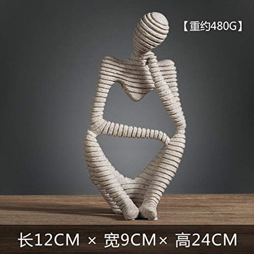 WDDqzf Ornaments Statues Decorations Figurine Sculpture The Thinker Creative Craft Home Decor Simple Figurines Tellurion Desk Cabinet And Office Decor Vintage Typewriter Resin Horse,Xiaxiangzhe