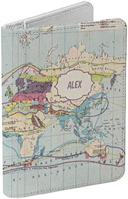 Vintage Map Collection - Personalized RFID Passport Holder for Women and Men