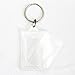 King&Pig 50pcs Key Chains Key Rings Transparent Clear Picture Photo Frames can open Keychains (rectangle)