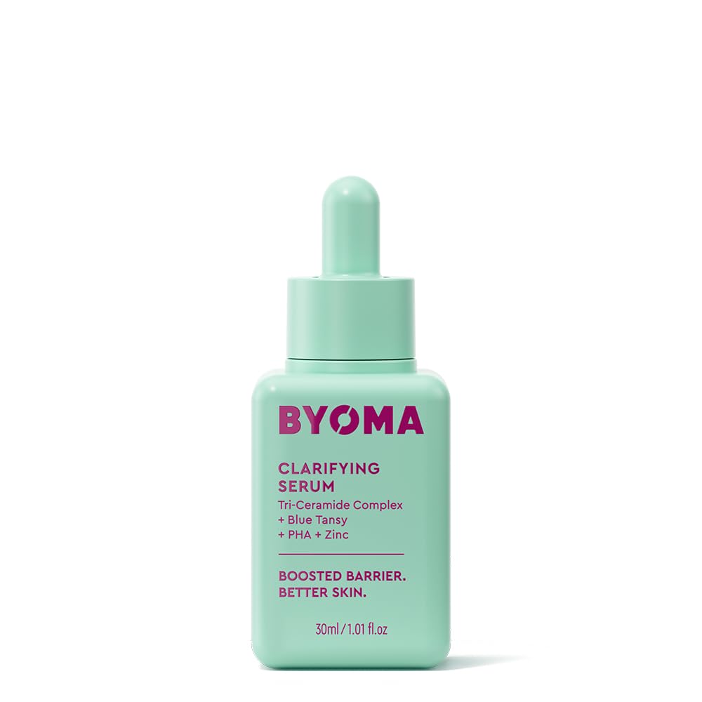Photo 1 of BYOMA Clarifying Serum - Barrier Repair Serum - Clarifying Facial Serum for Acne Prone Skin - Calming Face Serum with Ceramides, Blue Tansy, PHA & Zinc - Balanced & Healthy Skin - 1.01 fl. oz