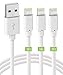 Novtech iPhone Charger Cord 3Pack 3FT MFi Certified Lightning Cable - Fast Charging Charger Cable Compatible with iPhone 11 Pro XR Xs Max X 8 8 Plus 7 7 Plus 6s 6s Plus 6 6 Plus SE iPad - Pink