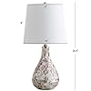 JONATHAN Y JYL1024A Mona 20.5" Mini LED Lamp Cottage,Coastal,Transitional for Bedroom, Living Room, Office, College Dorm, Coffee Table, Bookcase, Seashell
