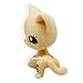 Littlest Pet Shop RARE Short Hair Cat kitty Yellow Purple Flowers LPS Toy #1962