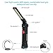 2Pack COB LED Work Light YOUYOUTE USB Rechargeable Magnetic LED Light COB 360°Rotate 5 Lighting Mode+Magnetic Base+Swivel Hook Water-Resistant Portable Inspection Work Light (Size Large)