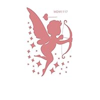 Cute Cupid Angel Wall Decor for Kids Room Art Decals Living Room Nursery Bedroom Decor Decals Art Mural Baby Nursery Room Removable Vinyl Wall Sticker