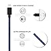 Lightning Cable,[3 Pack] Peslleey iPhone Charger to USB Syncing and Charging Cable Data Nylon Braided Cord Charger for iPhone 8/8 Plus7/7 Plus/6/6 Plus/6s/6s Plus/5/5s/5c/SE(Blue+Black).