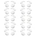 Teemade 20 Pieces Silicone Earbud Covers Replacement Ear Hooks Tips Silicone Ear Gels Buds for Samsung Galaxy S7/S7 Edge/S6/S6 Edge Sports Earbuds (White)