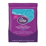 Poise Body Cooling Towelettes, 20 Count (Pack of 2, 40 towelettes total)