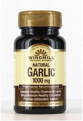 Windmill Odorless Garlic Oil 1000 Mg Soft Gels - 100 Ea by WINDMILL
