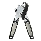 Can Opener,Pengxiaomei Stainless Steel Manual Can Opener with Sharp Cutting Wheel, Smooth Edge, Easy Turn Design