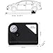 Tire Inflator, GRANDTAU Portable Air Compressor Mini 150 PSI 12V DC Car Electric Auto Tyre Pump for Vehicles, Bicycles, Basketballs and Inflatable Objects