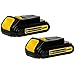 DEWALT DCB207 1.3Ah 20V Li-Ion Compact Battery (2 Pack)