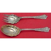 Persian By Tiffany Sterling Silver Salad Serving Set AS 2pc 9 1/2"